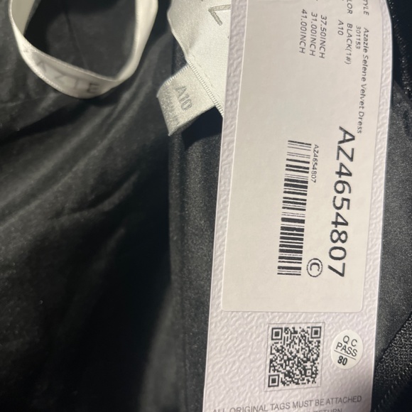 Azazie Selene A10 NWT Black - Picture 3 of 3